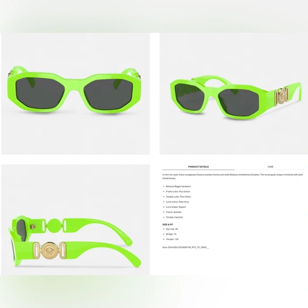 VERSACE CHILDREN BIGGIE MEDUSA SUNGLASSES, MINI ME SUNNIES, SAME QUALITY, FUN